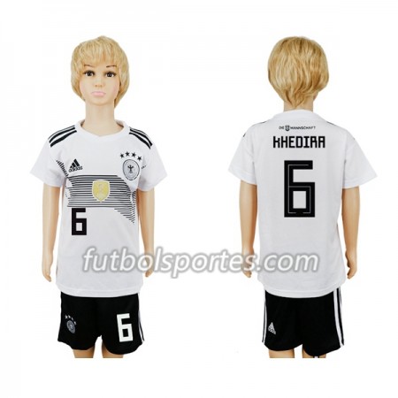 Camisetas Alemania Khedira 6 Niño Primera Equipacion Mundial 2018